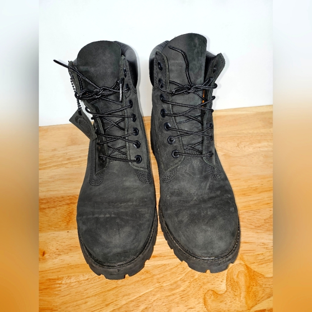 Black Timberland boots